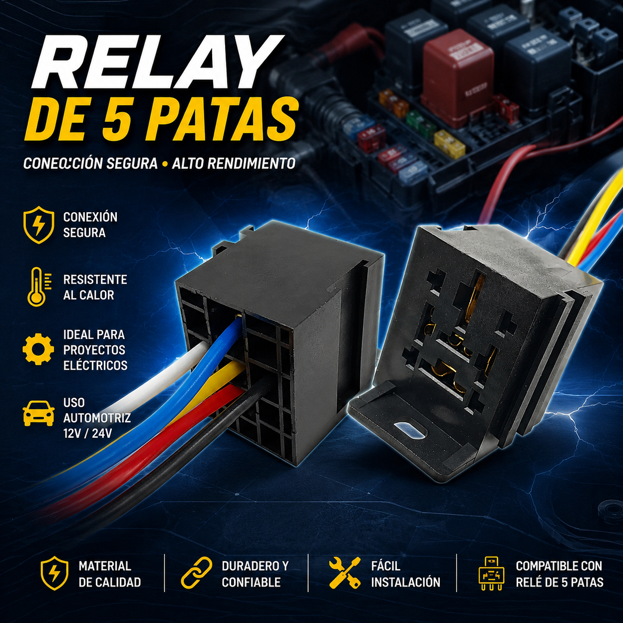 relay de 5 pines