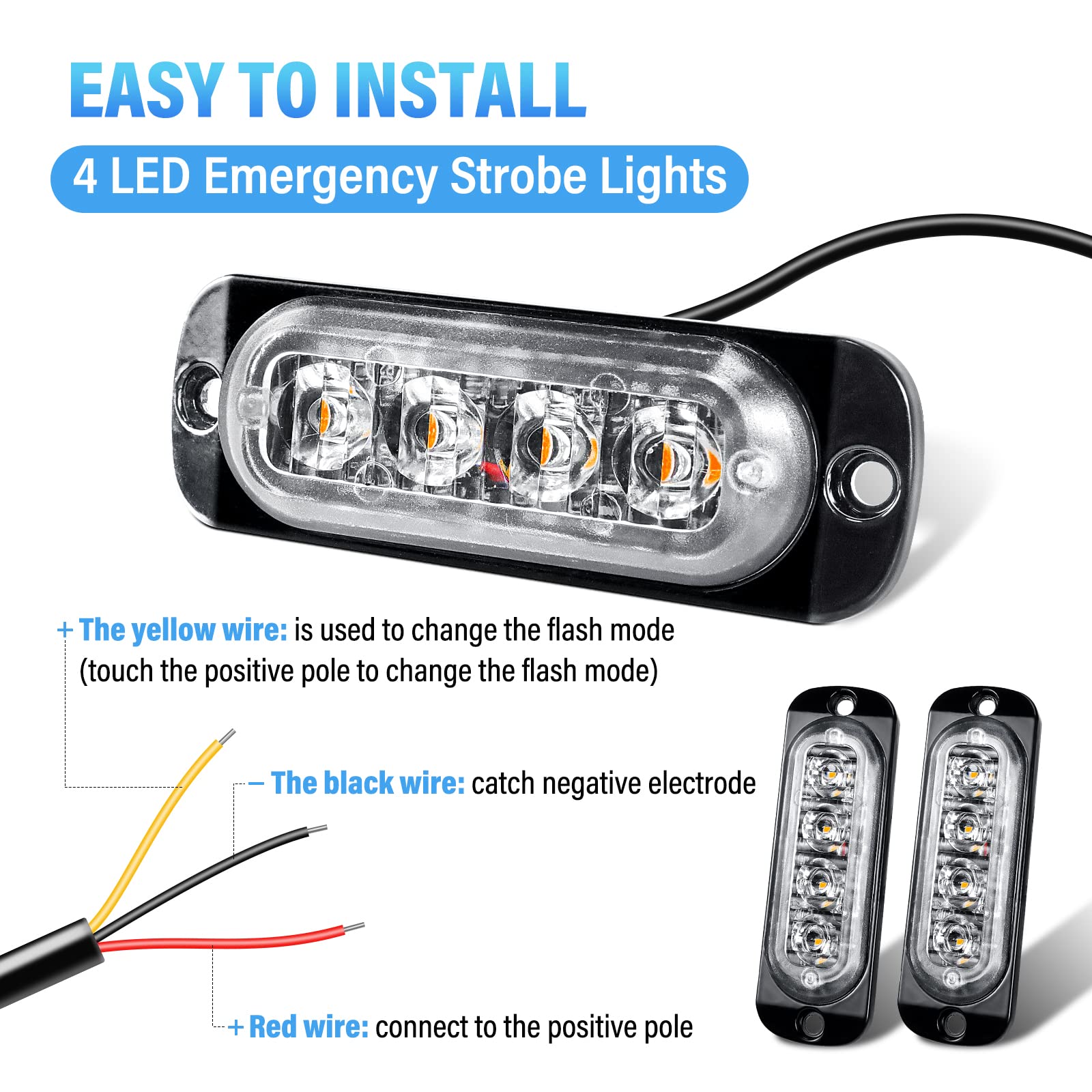 led 1 hilera estrobo