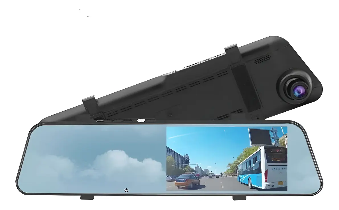 Pantalla Espejo Retrovisor DVR 5.5" HD 1080P con Cámara Frontal y Trasera - Imagen 3