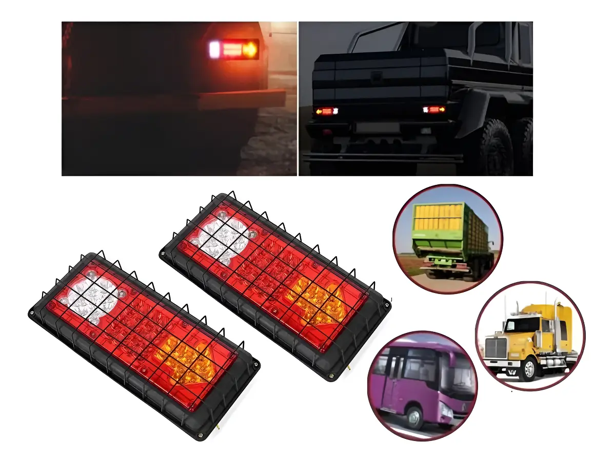 Kit Faros LED Traseros 12V con Reja Protectora Universal - Imagen 3