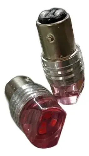 LED 2 Contactos Rojo 12V – Luz de Posición Fija + Luz de Freno Estroboscópica - Imagen 2