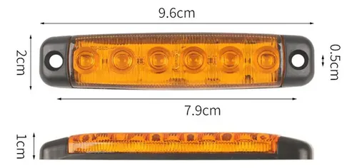 lateral amarillo de 6 led lateral amarillo de 6 led