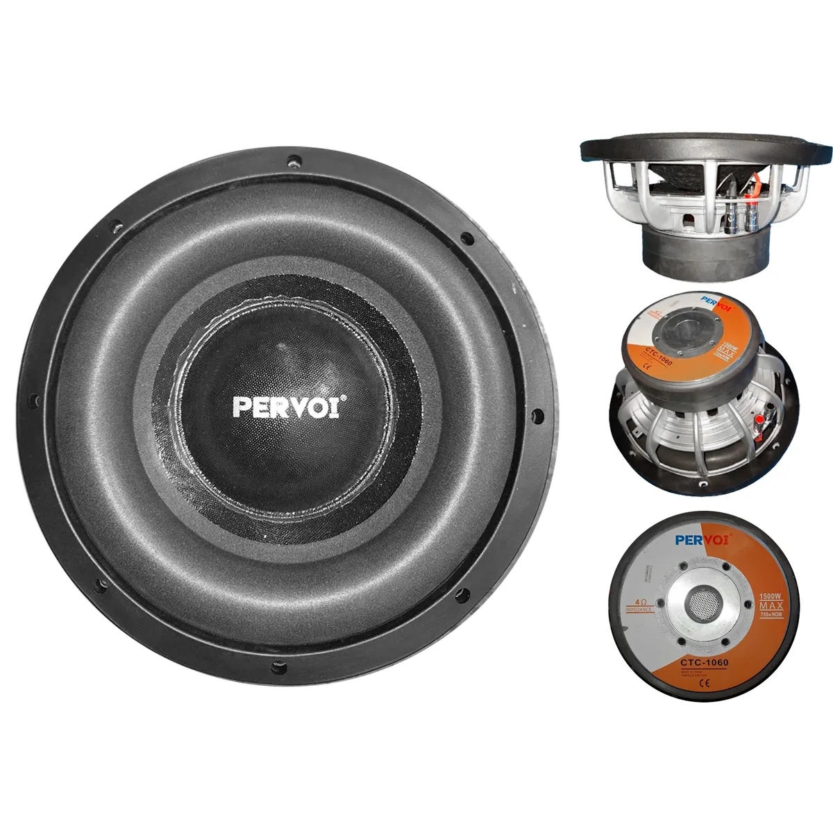 SUBWOOFER DOBLE BOBINA 10" PERVOI