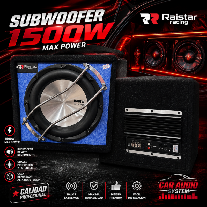 subwoofer amplificado raistar 10"